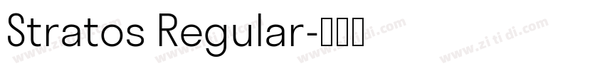 Stratos Regular字体转换